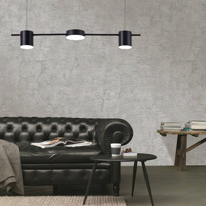 LumiModern – Suspension en aluminium noir/or à 3 ou 5 lumières - Rynova