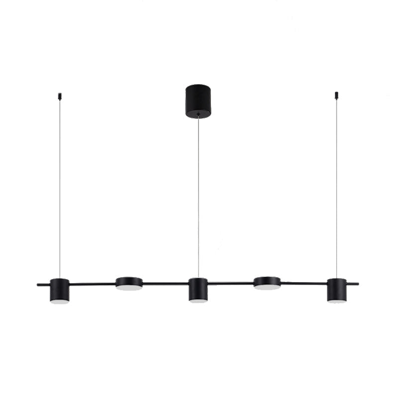 LumiModern – Suspension en aluminium noir/or à 3 ou 5 lumières - Rynova