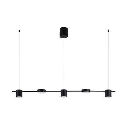 LumiModern – Suspension en aluminium noir/or à 3 ou 5 lumières - Rynova