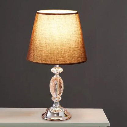RadianceElite - Lampe de table en verre moderne avec blocs facettés - Rynova
