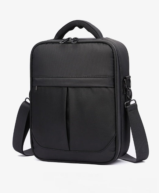 Saccoo - Sac messager pour homme en tissu Oxford noir de qualité - Rynova