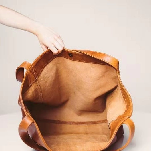 Lunaria - Sac à provisions en PU pour femmes, grand modèle rétro - Rynova