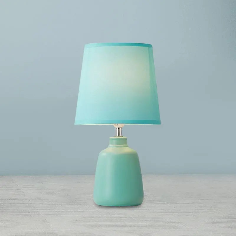 LumiNord - Lampe de Chevet Nordic Tissée avec Base en Céramique - Rynova