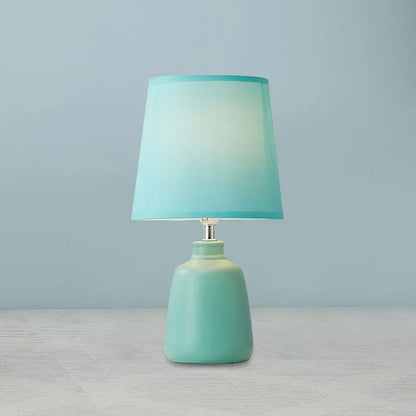 LumiNord - Lampe de Chevet Nordic Tissée avec Base en Céramique - Rynova
