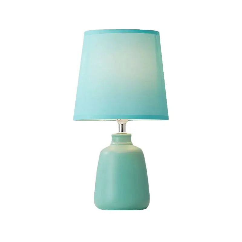 LumiNord - Lampe de Chevet Nordic Tissée avec Base en Céramique - Rynova