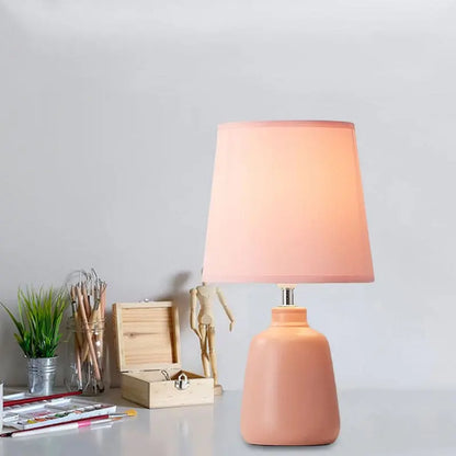 LumiNord - Lampe de Chevet Nordic Tissée avec Base en Céramique - Rynova