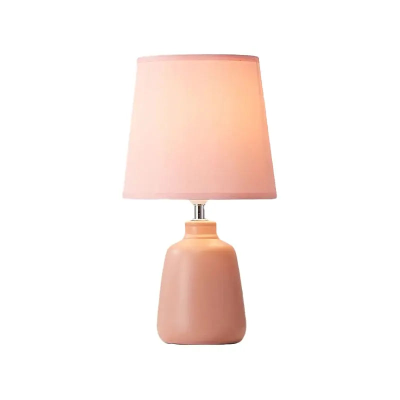 LumiNord - Lampe de Chevet Nordic Tissée avec Base en Céramique - Rynova