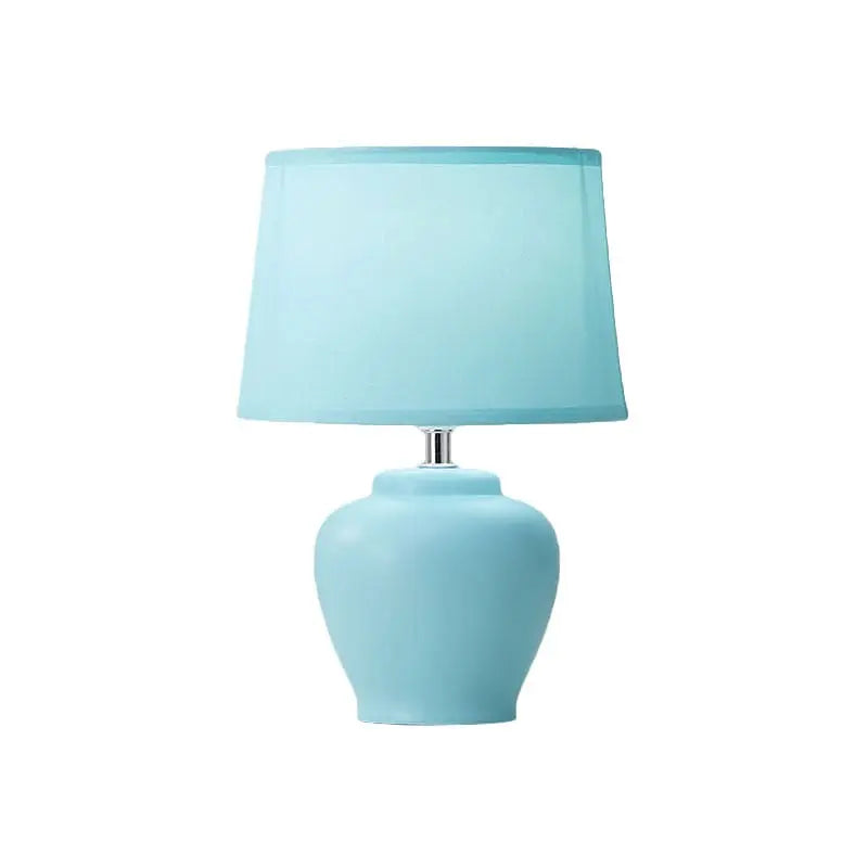 LumiNord - Lampe de Chevet Nordic Tissée avec Base en Céramique - Rynova