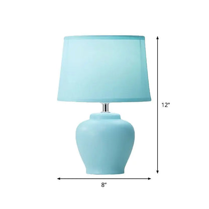 LumiNord - Lampe de Chevet Nordic Tissée avec Base en Céramique - Rynova