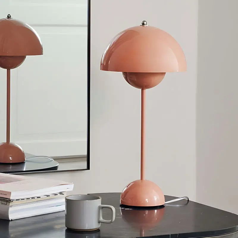 LumiFleur - Lampe de Table Rechargeable en Pot de Fleurs avec Variateur Tactile - Rynova
