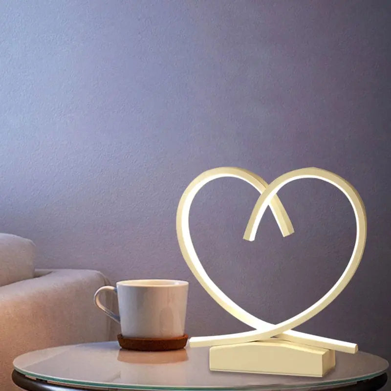 HeartWood - Table de Nuit en Bois avec Cœur Sculpté - Rynova