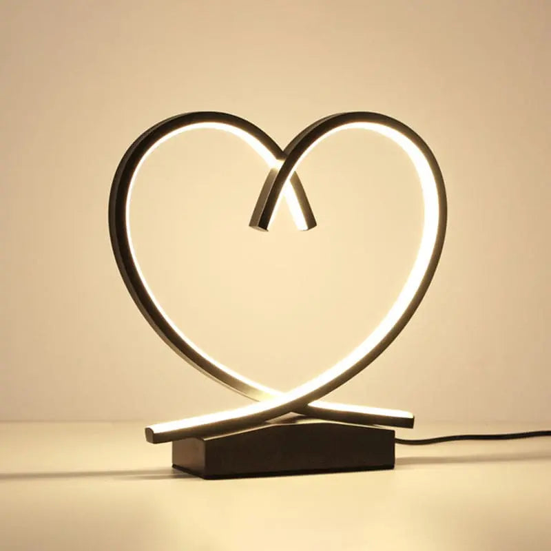 HeartWood - Table de Nuit en Bois avec Cœur Sculpté - Rynova