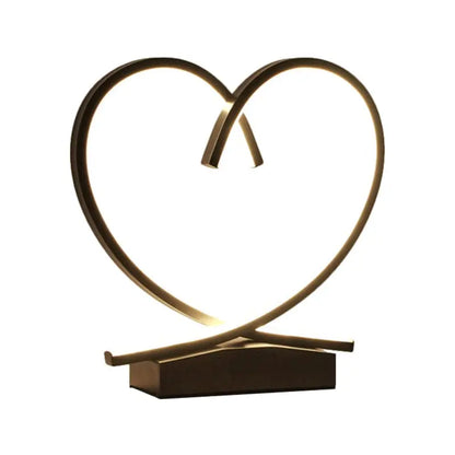 HeartWood - Table de Nuit en Bois avec Cœur Sculpté - Rynova