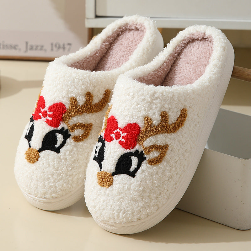 Chaleur Douillette - Chaussons en coton mignons de Noël pour couples - Rynova