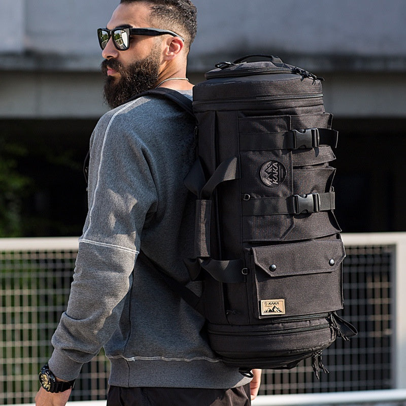 AventureMax - Sac à dos de randonnée homme grande capacité noir - Rynova