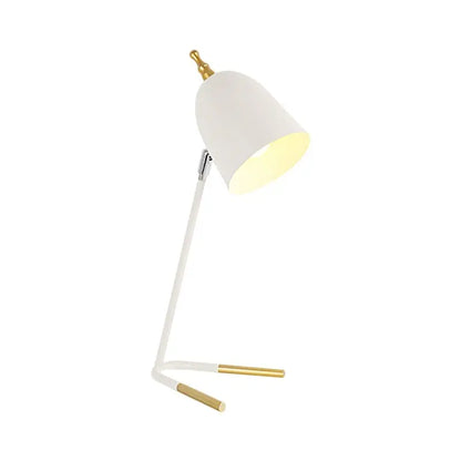 LumiDôme - Lampe de Table Métal avec Abat-jour en Dôme et Base en V - Rynova