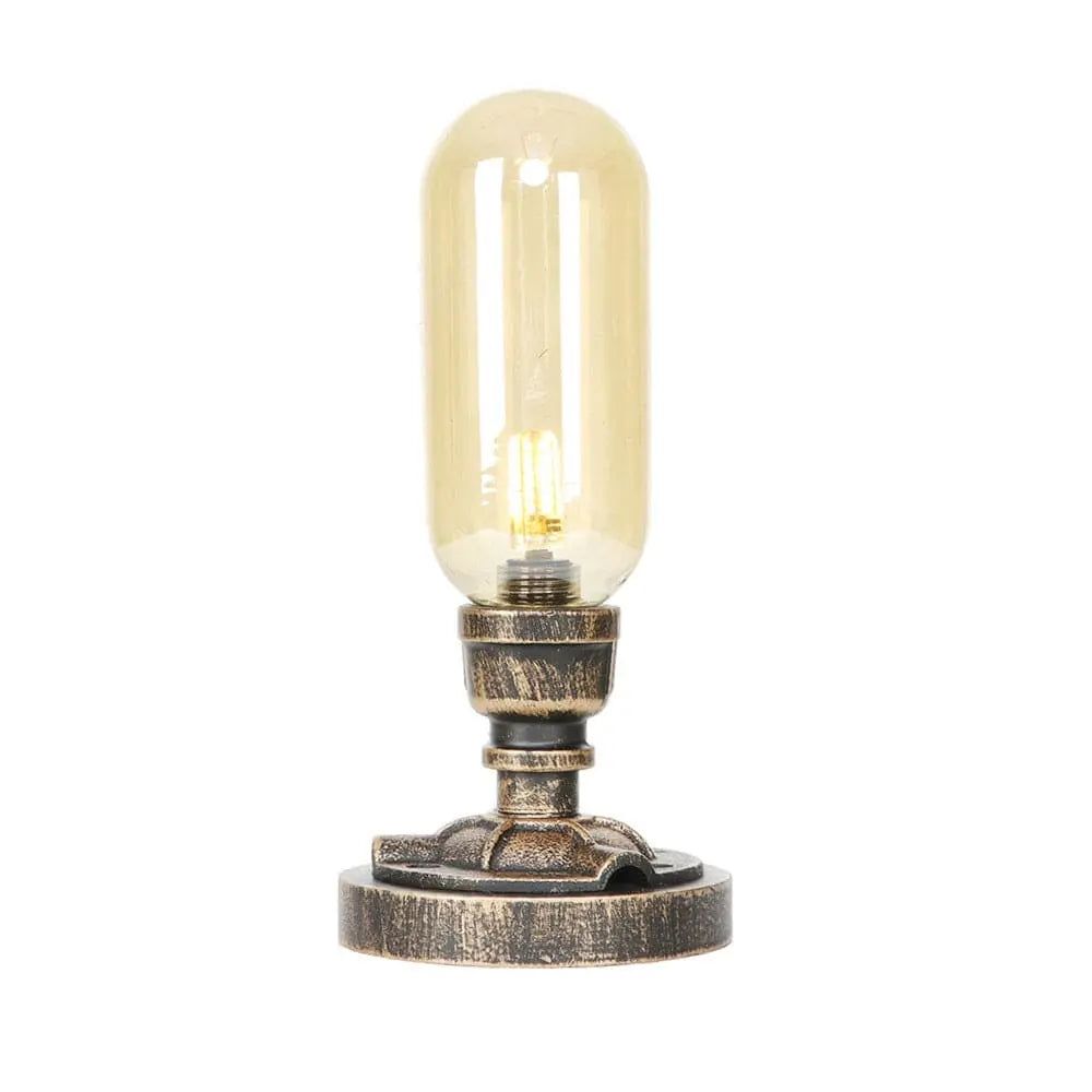 MecaLume - Lampe de Table Design Industriel avec Tuyau Métallique - Rynova