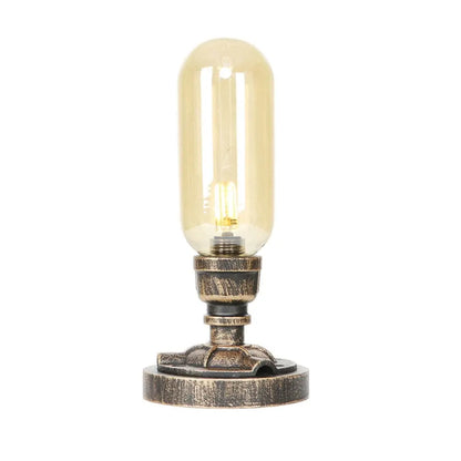 MecaLume - Lampe de Table Design Industriel avec Tuyau Métallique - Rynova