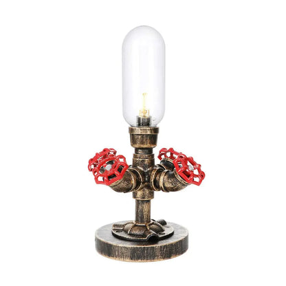 MecaLume - Lampe de Table Design Industriel avec Tuyau Métallique - Rynova
