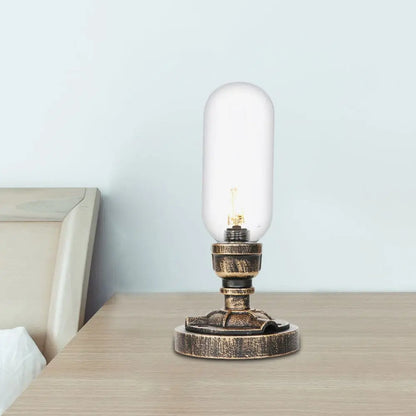 MecaLume - Lampe de Table Design Industriel avec Tuyau Métallique - Rynova