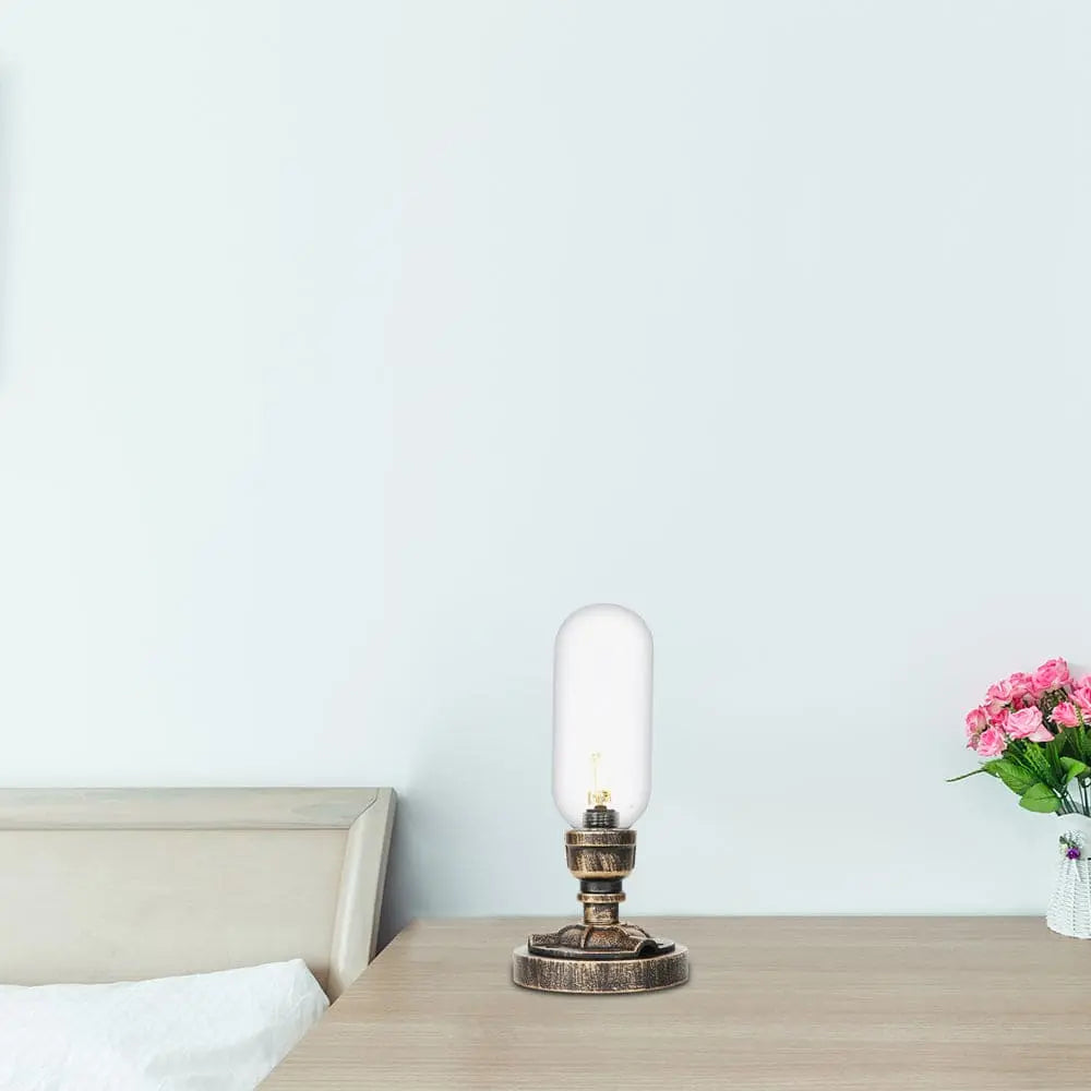 MecaLume - Lampe de Table Design Industriel avec Tuyau Métallique - Rynova