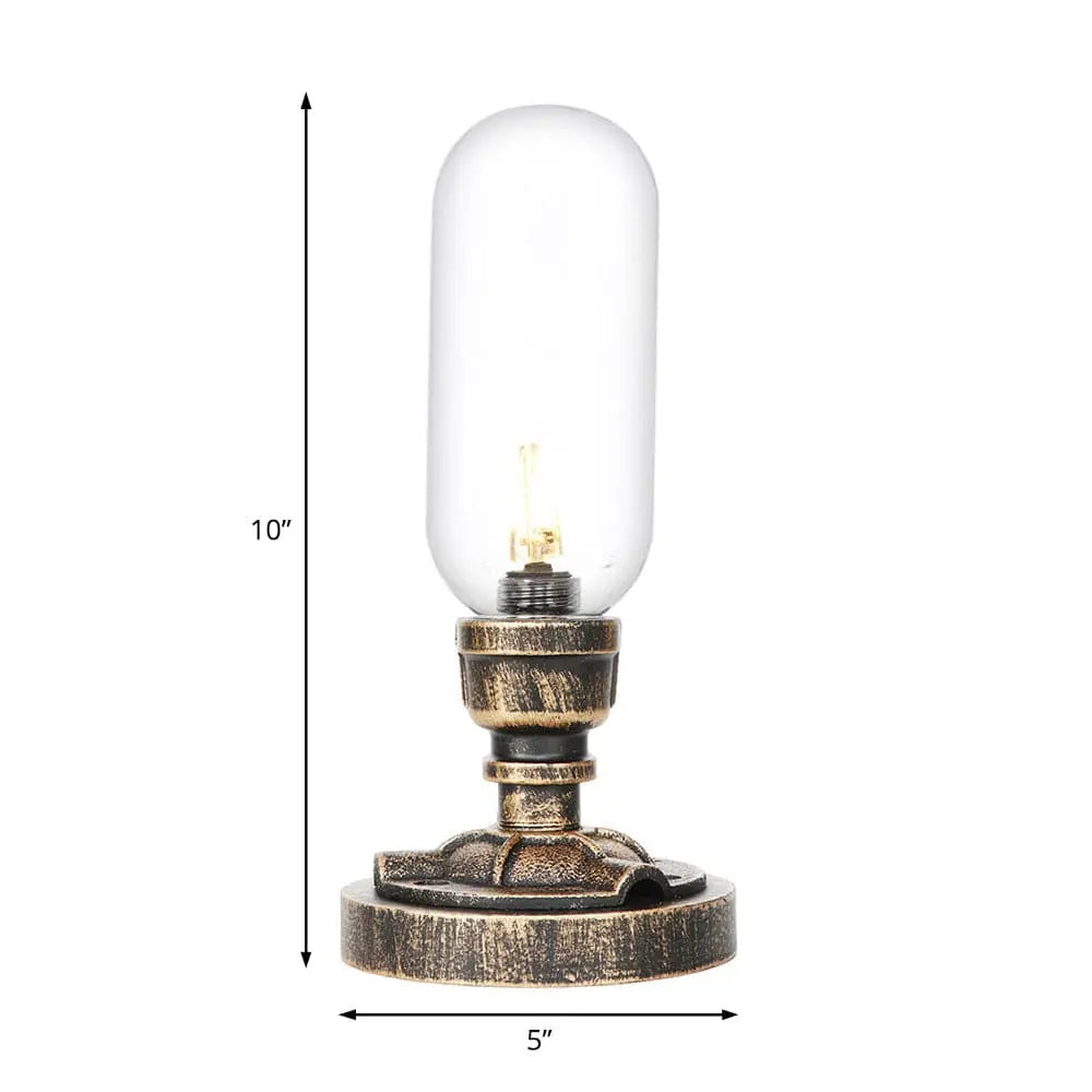 MecaLume - Lampe de Table Design Industriel avec Tuyau Métallique - Rynova