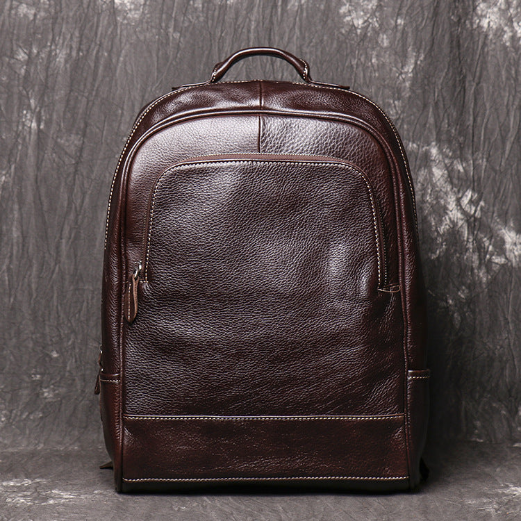 Voyage Luxe - Sac à dos en cuir pour hommes, grande capacité - Rynova