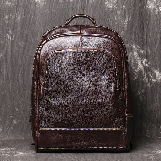 Voyage Luxe - Sac à dos en cuir pour hommes, grande capacité - Rynova