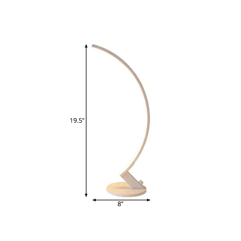 ArcLume - Lampe de Table Moderne en Métal Style Arc - Rynova