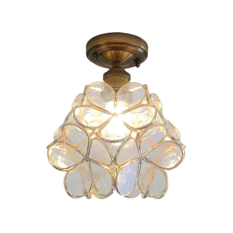 FloralLuxe – Plafonnier en verre coloré motifs floraux - Rynova