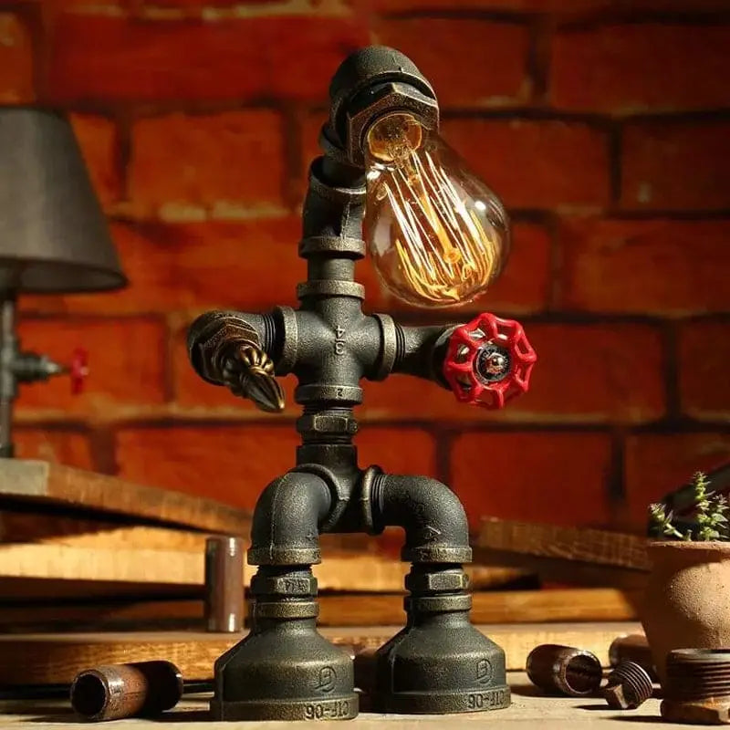CyberGlow - Lampe de Table Robot Cyberpunk - Rynova