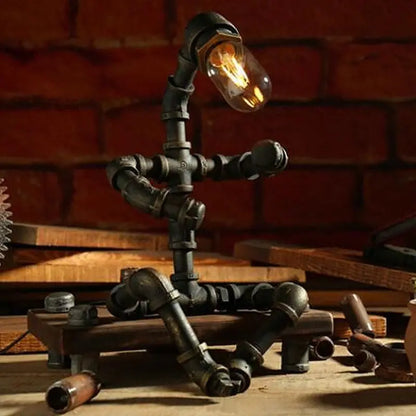 CyberGlow - Lampe de Table Robot Cyberpunk - Rynova