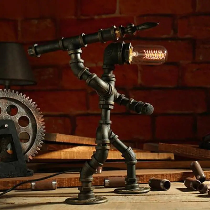 CyberGlow - Lampe de Table Robot Cyberpunk - Rynova