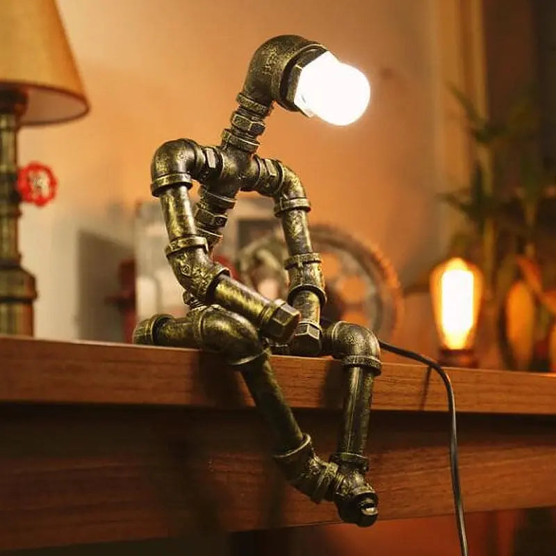 CyberGlow - Lampe de Table Robot Cyberpunk - Rynova