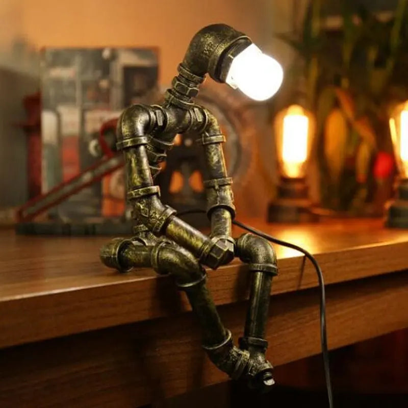CyberGlow - Lampe de Table Robot Cyberpunk - Rynova