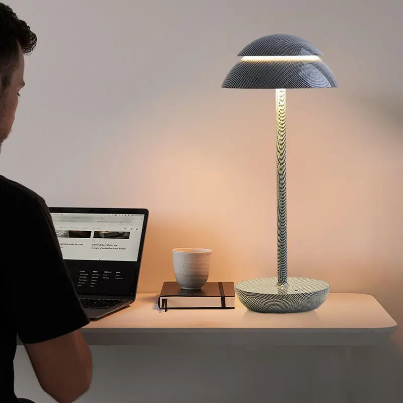 BrightLux - Lampe de table sans fil rechargeable avec éclairage LED intégré et batterie rechargeable intégrée - Rynova