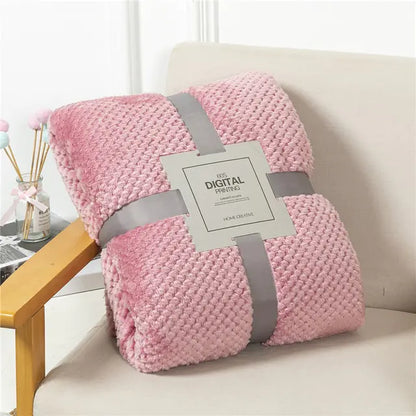 DouceHiver - Plaid Douillet en Flanelle pour Lit d'Hiver - Rynova