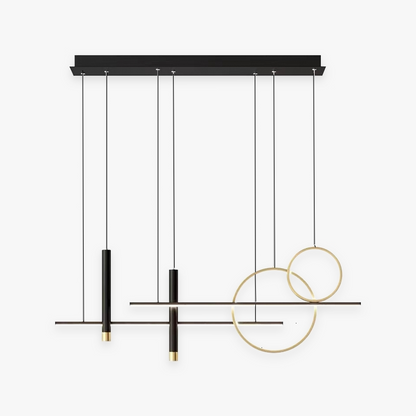 LustreLuxe – Lustre LED en métal noir élégant - Rynova