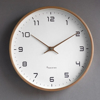 NordicTime - Horloge Murale en Bois avec Simplicité Scandinave - Rynova
