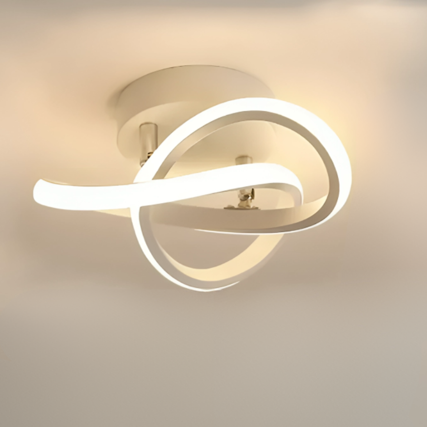 Lumineo Duo - Lampe de Plafond LED Moderne à 2 Anneaux - Rynova
