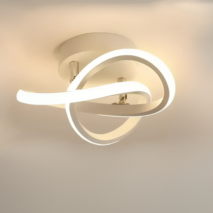 Lumineo Duo - Lampe de Plafond LED Moderne à 2 Anneaux - Rynova