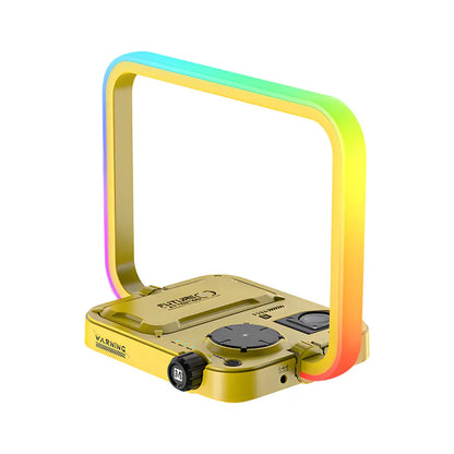 LumiCharge - Lampe de Bureau RGB Chargeur Sans Fil 3-en-1 - Rynova