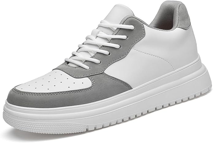 HauteurMax – Baskets Élévatrices en Cuir pour Hommes - Gain de Hauteur Discret - Rynova