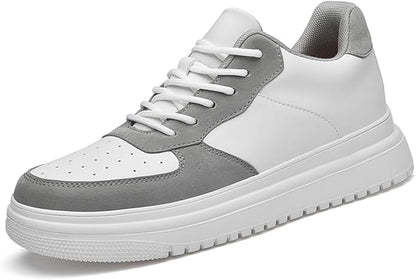HauteurMax – Baskets Élévatrices en Cuir pour Hommes - Gain de Hauteur Discret - Rynova