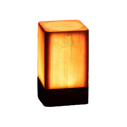 ÉclatBois - Lampe de Table LED avec Batterie Rechargeable et Contrôle Tactile pour Maison et Bureau - Rynova