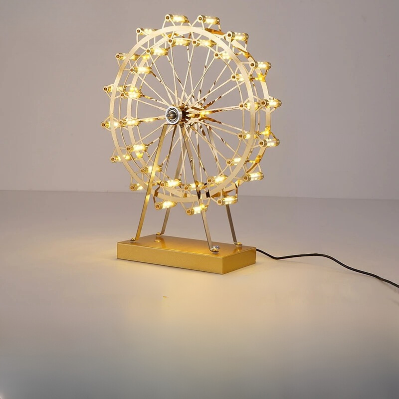 LumiRoue – Lampe de Table LED en Forme de Grande Roue de Designer - Rynova