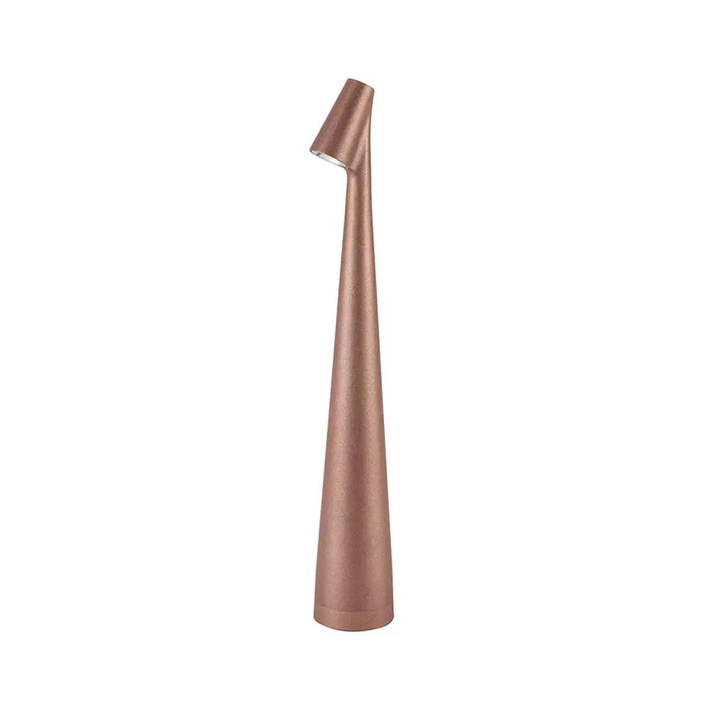 LumiFlex - Lampe de Table Conique Design avec Tête Orientable, Rechargeable USB - Rynova