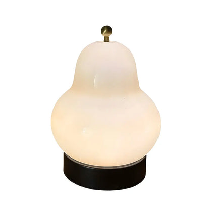 LumièreÉlégante - Lampe de Table en Verre avec Batterie USB, LED Dimmable et Commutateur Tactile - Rynova