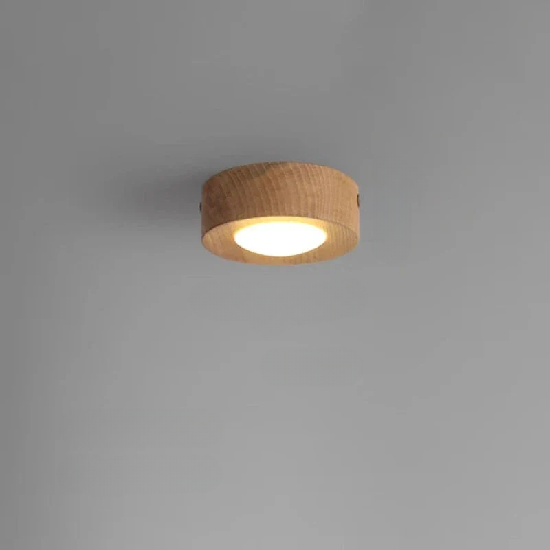 LumiNoyer - Lampe de plafond en noyer LED - Rynova