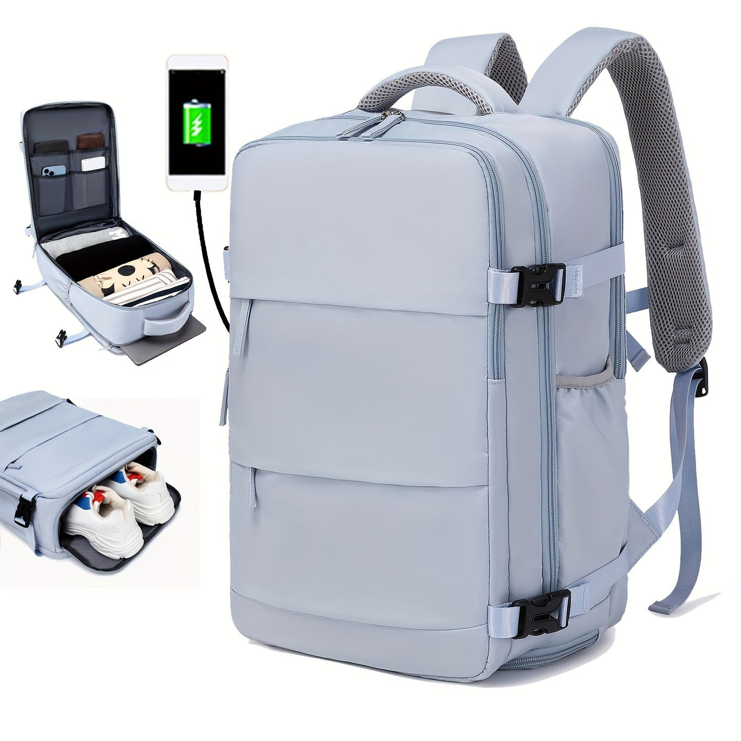 VoyageMax – Sac à Dos Grande Capacité avec Compartiment à Chaussures - Rynova